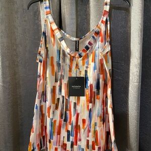 Just...Taylor Multicolor Abstract Tank Top